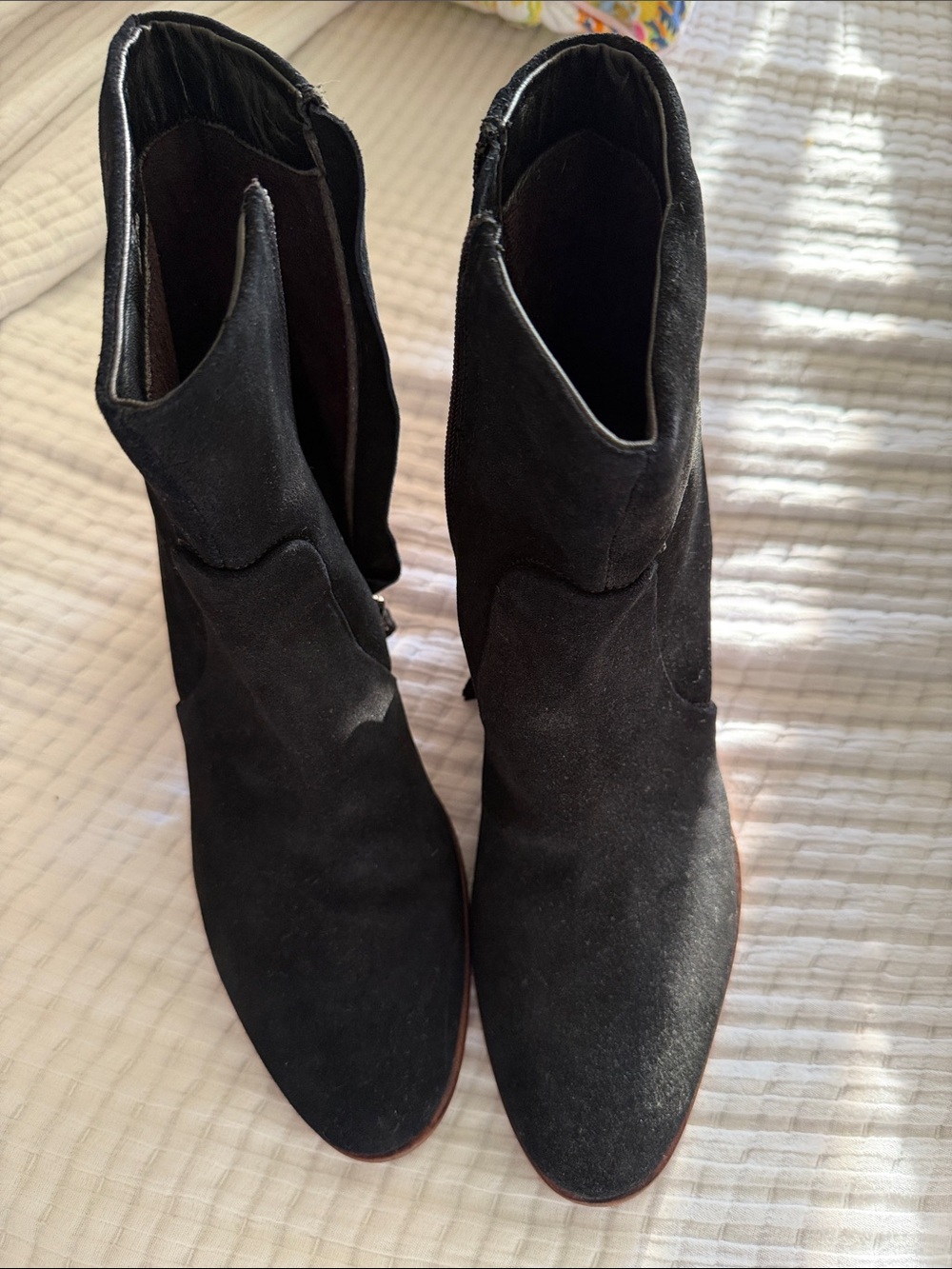 Black Suede ankle Women's Boots